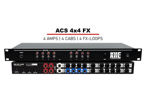 ACS 4×4 FX - Amp Cab FX-Loop Switcher — KHE Audio | Amp Cab Switchers